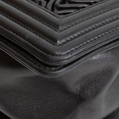 CHANEL 3D Pleated Medium Boy Bag - Black