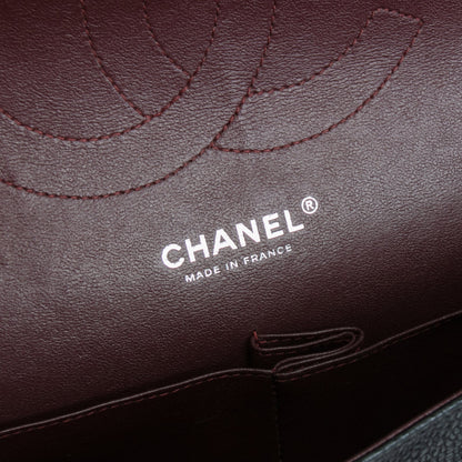 CHANEL Caviar Jumbo Double Flap Bag - Black