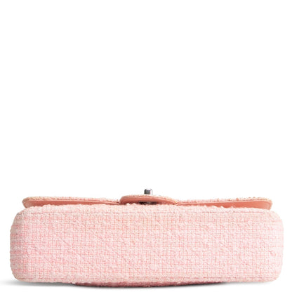 CHANEL Medium Tweed Double Flap - Pink