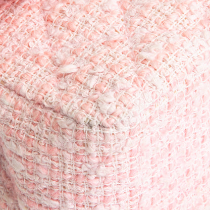CHANEL Medium Tweed Double Flap - Pink