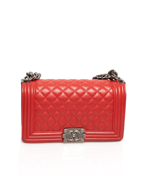 Chanel Red New Medium Boy Bag - ADL1302