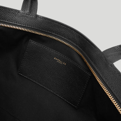 DeMellier New York Shoulder Bag Black Small Grain