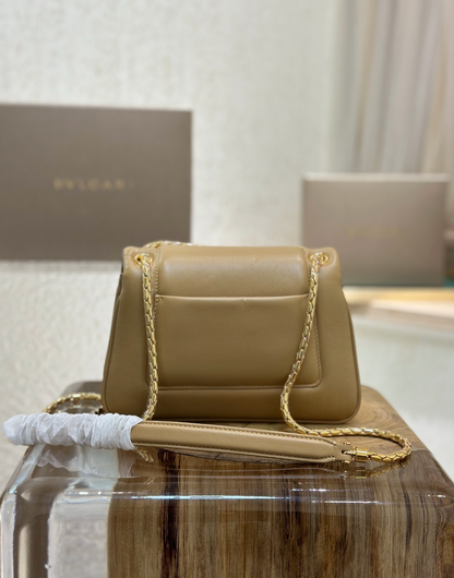 Serpenti Calfskin Leather Top Handle Bag
