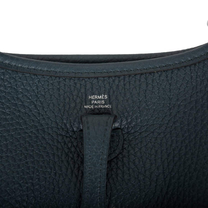 Hermes Vert Cypress Clemence Evelyne TPM Bag Palladium Hardware