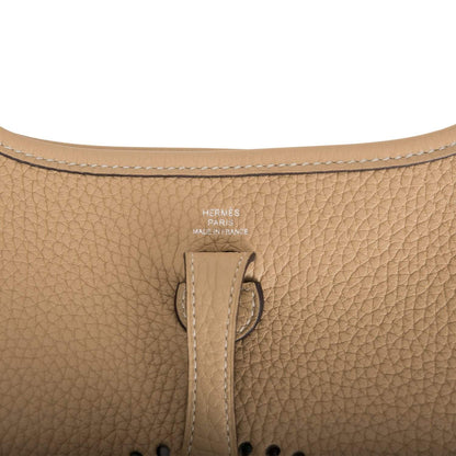 Hermes Trench Clemence Evelyne TPM Bag Palladium Hardware