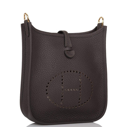 Hermes Ebene Clemence Evelyne TPM Bag Gold Hardware