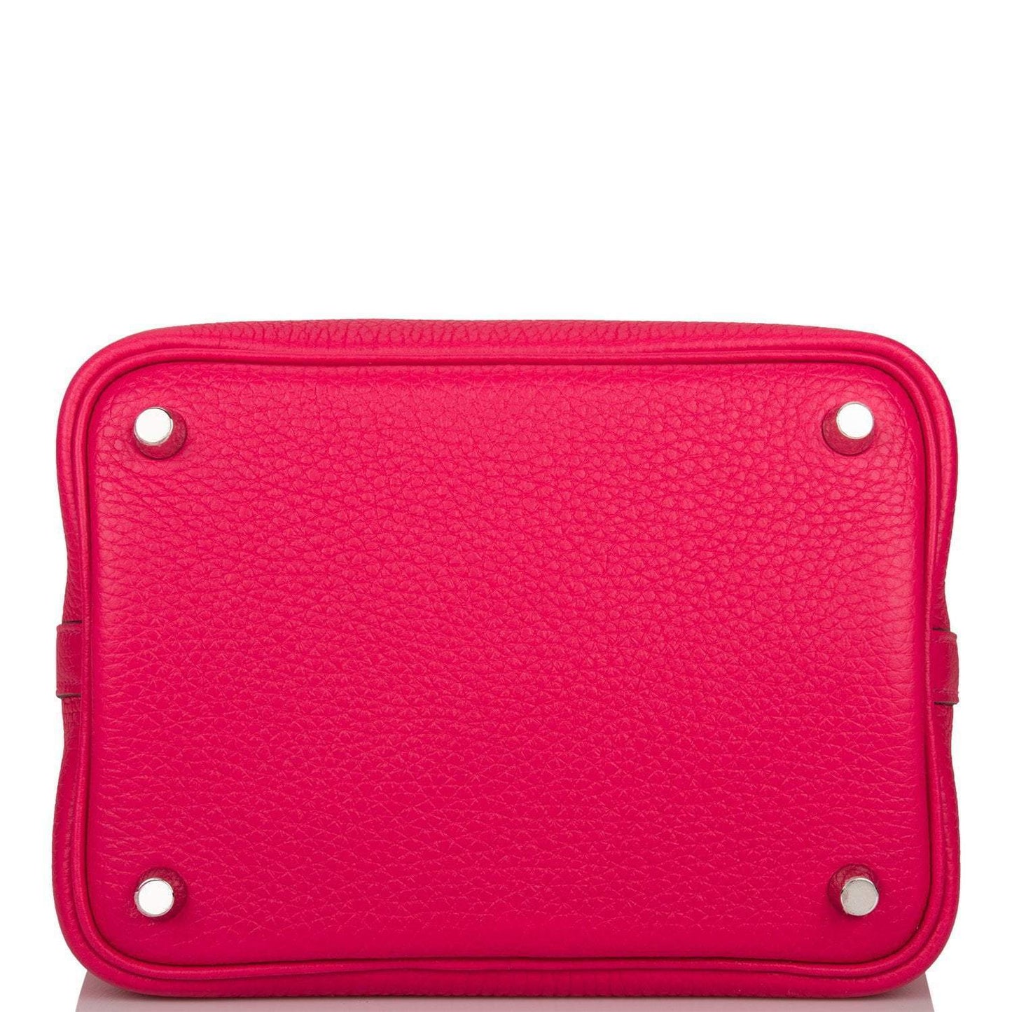 Hermes Rose Mexico Clemence Picotin Lock 18cm Palladium Hardware