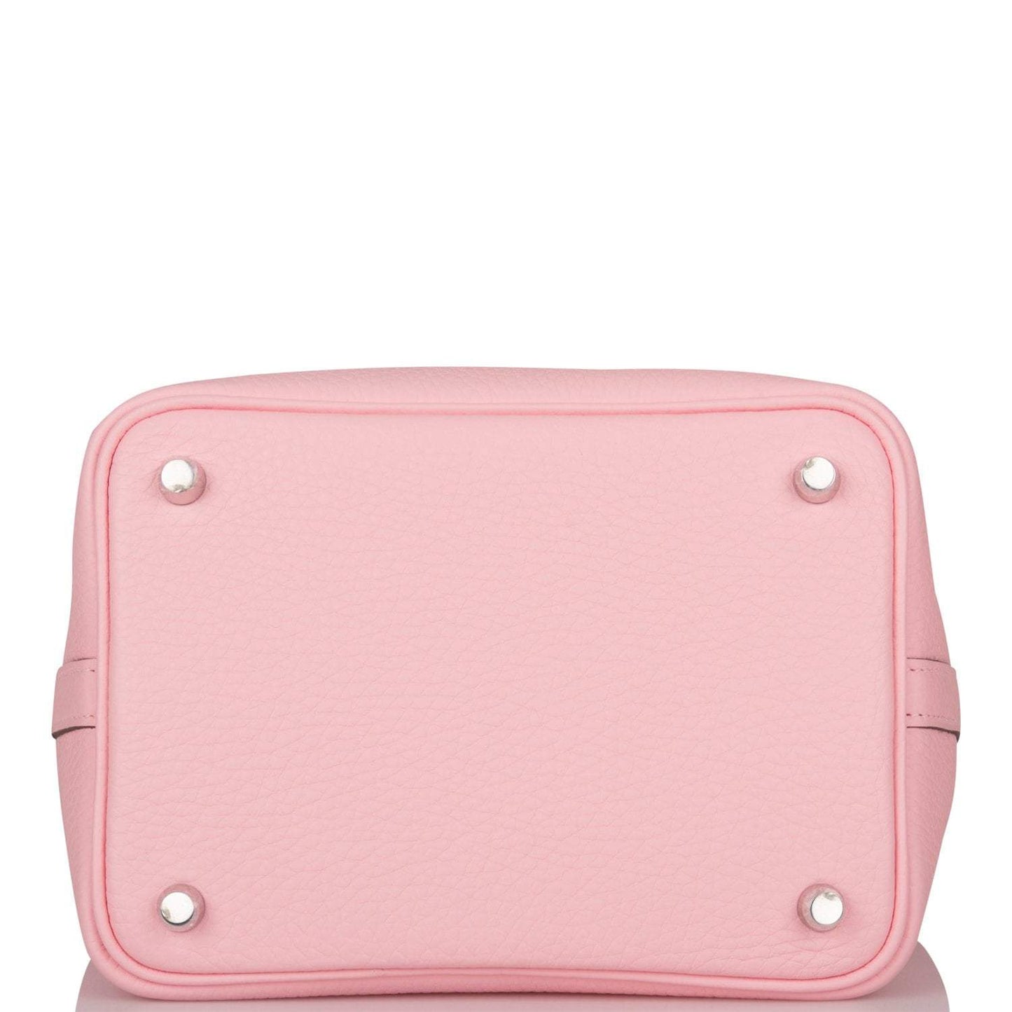 Hermes Rose Sakura Clemence Picotin Lock 18cm Palladium Hardware