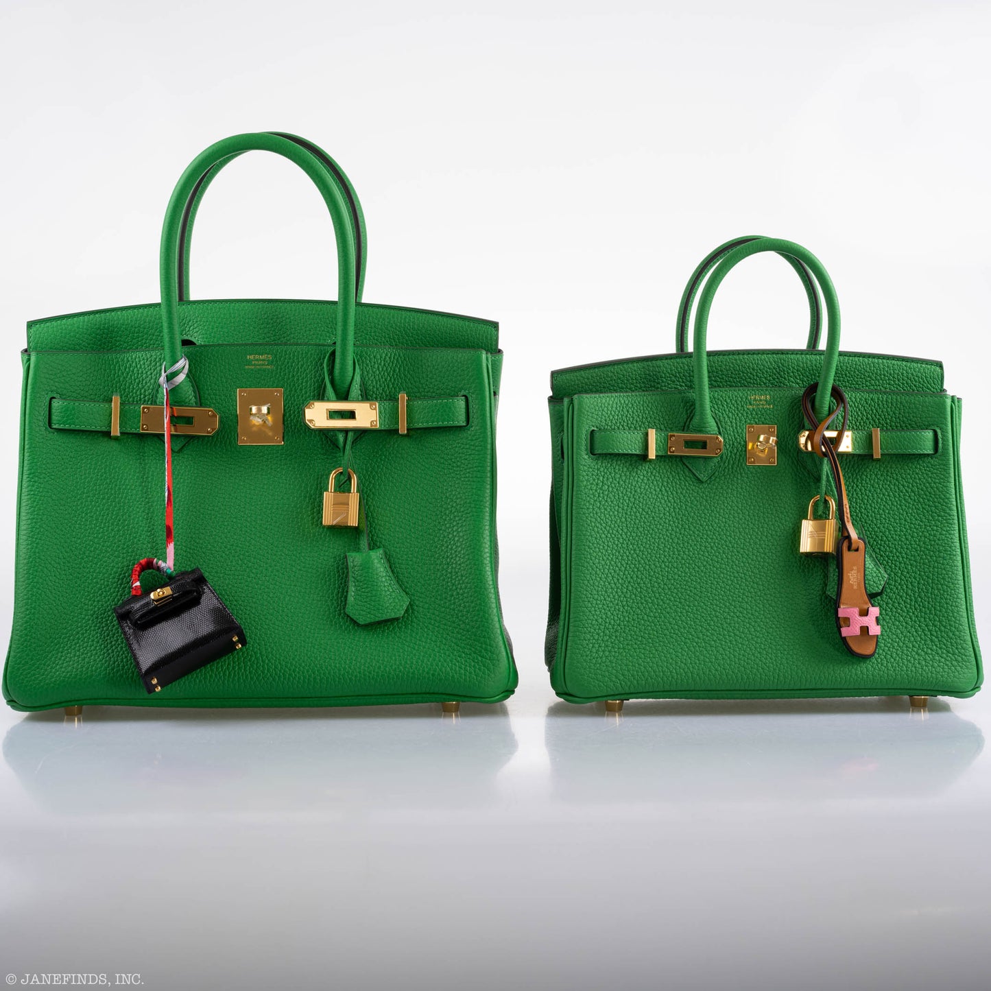 Hermes Birkin 25 Bambou Green Togo with Gold Hardware - 2020, Y