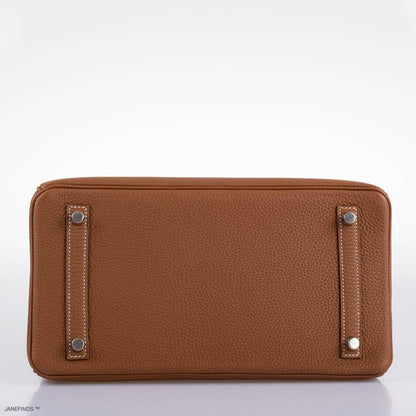 Hermes Birkin 30 Gold Togo with Palladium Hardware - 2020, Y