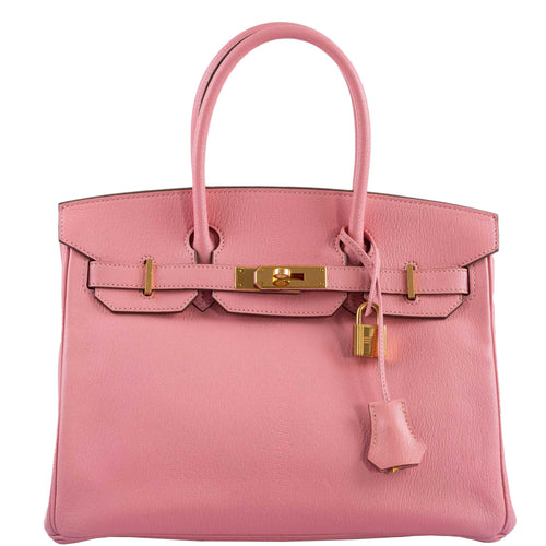 Hermes Birkin 30 HSS Rose Confetti Chevre Gold Hardware - 2015, T