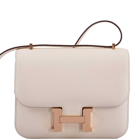 Hermes Constance 18 Nata Swift leather with Rose Gold Hardware - 2021, Z