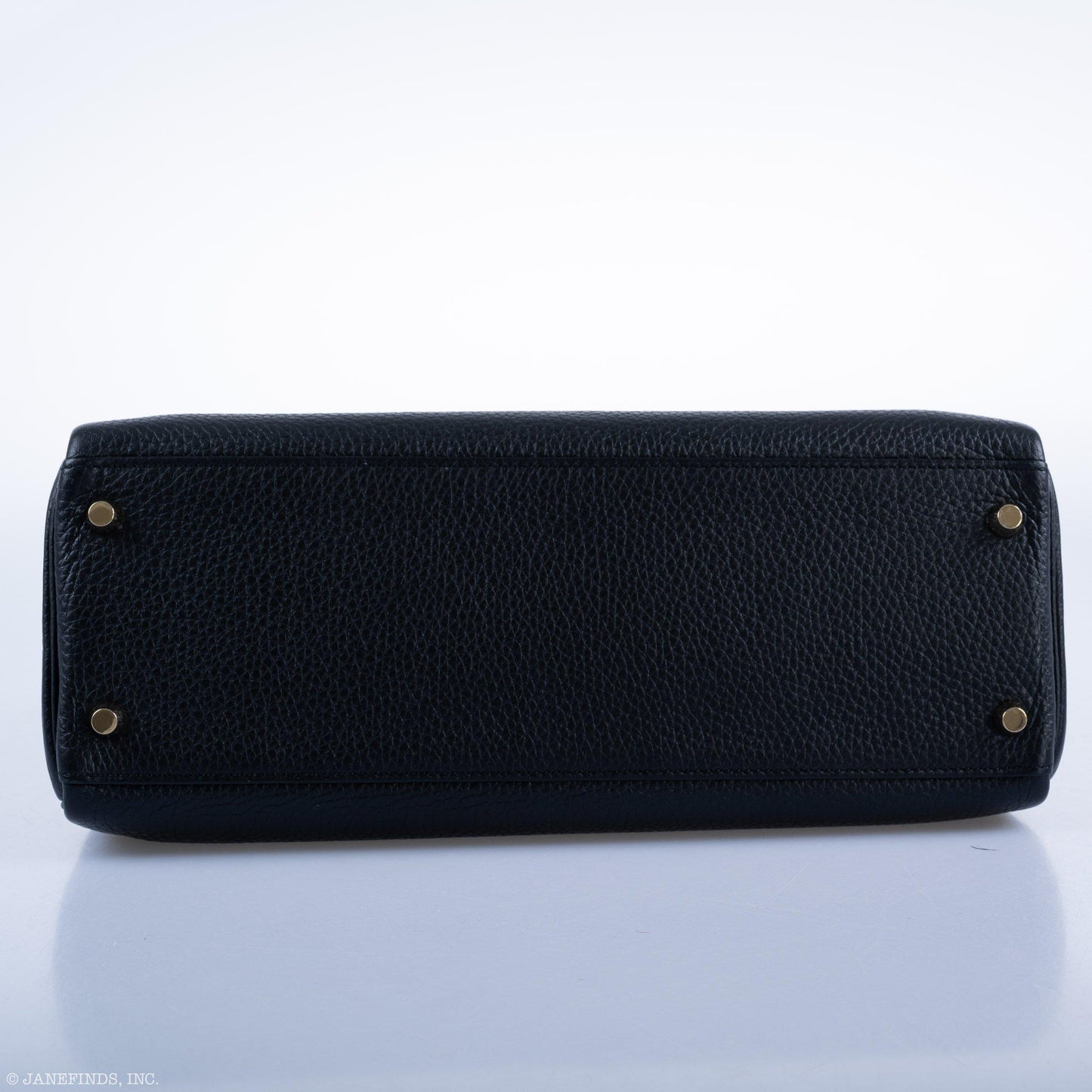 Hermes Kelly 32 Black Togo Gold Hardware - 2015, T