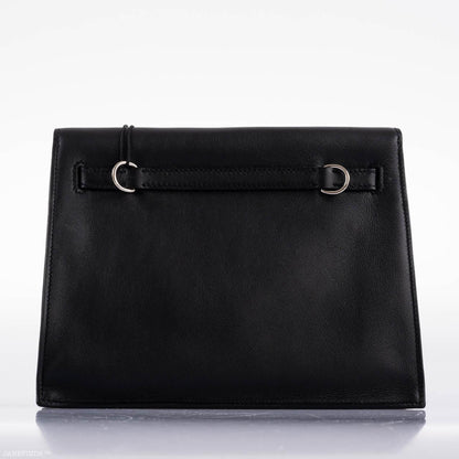Hermes Kelly Danse II Black Swift with Palladium Hardware - 2020, Y