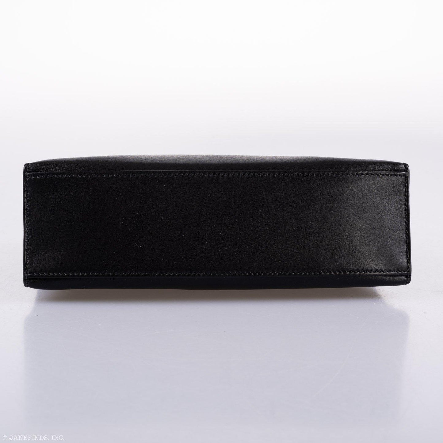 Hermes Kelly Mini Pochette Black Swift with Palladium Hardware - 2004, H Square