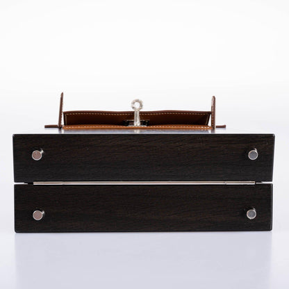 Hermes Kelly Wood 22 Bog Oak, Aluminum & Barenia with Palladium Hardware - 2021, Z