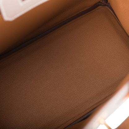 Hermes Birkin 25 Gris Asphalte and Gold Togo Brushed Gold Hardware