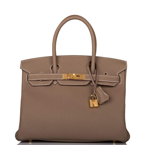 Hermes Birkin 30 Etoupe Togo Gold Hardware