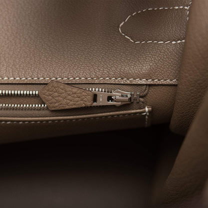 Hermes Birkin 35 Etoupe Togo Palladium Hardware