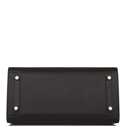 Hermes Birkin Sellier 30 Black Epsom Gold Hardware