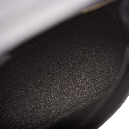 Hermes Black Togo Retourne Kelly 25cm Gold Hardware