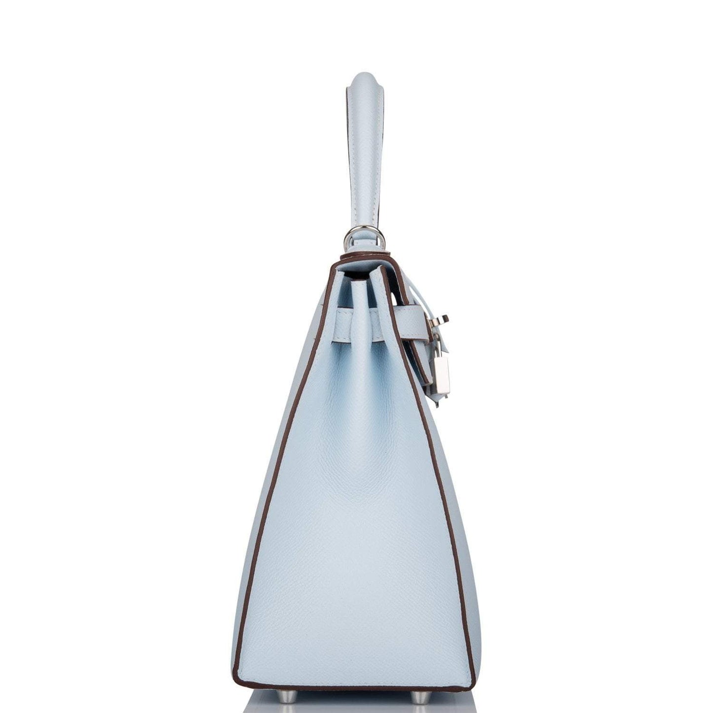 Hermes Bleu Brume Epsom Sellier Kelly 28cm Palladium Hardware