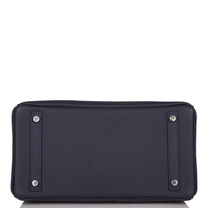 Hermes Bleu Nuit Togo Birkin 30cm Palladium Hardware