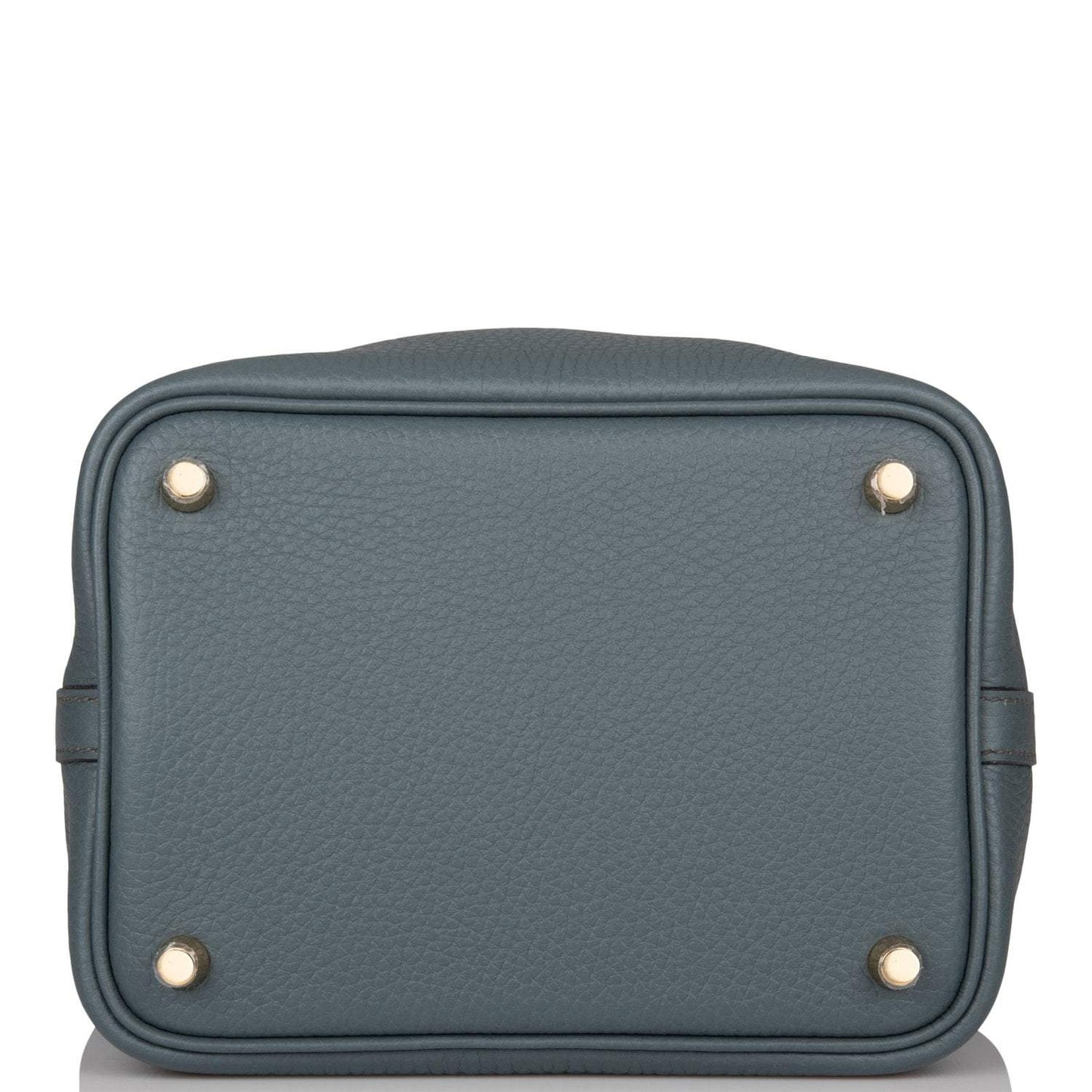 Hermes Bleu Orage Clemence Picotin Lock 18cm Gold Hardware