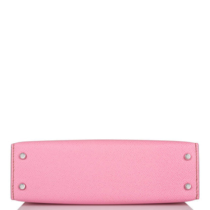 Hermes Bubblegum 5p Epsom Sellier Kelly 20cm Palladium Hardware