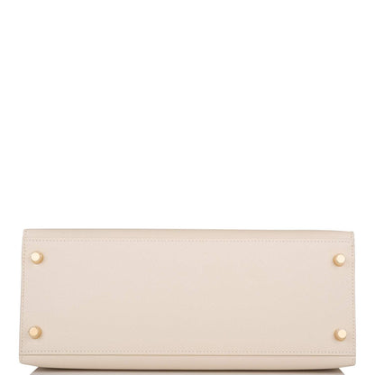 Hermes Craie Epsom Sellier Kelly 28cm Gold Hardware