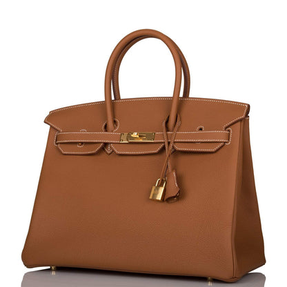 Hermes Gold Togo Birkin 35cm Gold Hardware