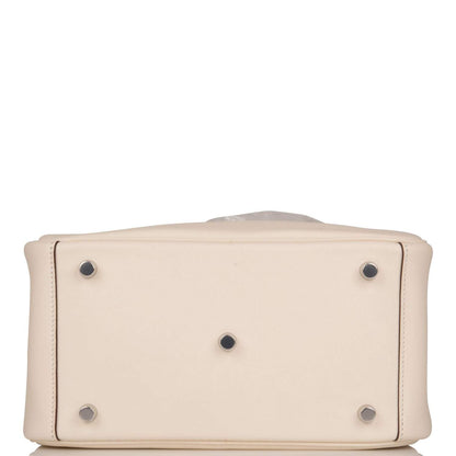 Hermes Lindy 26cm Nata Verso Swift Palladium Hardware