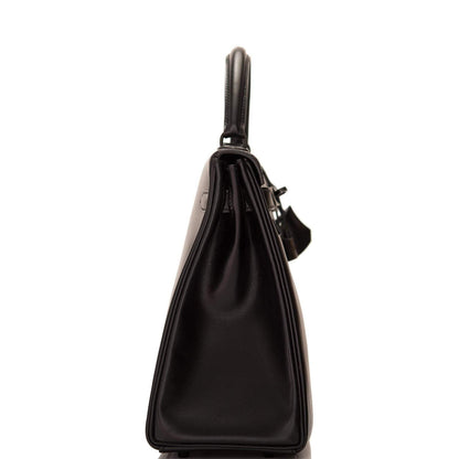 Hermes SO Black Box Retourne Kelly 32cm Black Hardware