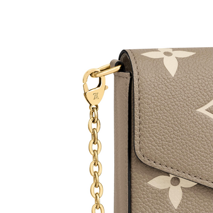 Louis Vuitton Tourterelle Empreinte Pochette Felicie M69977