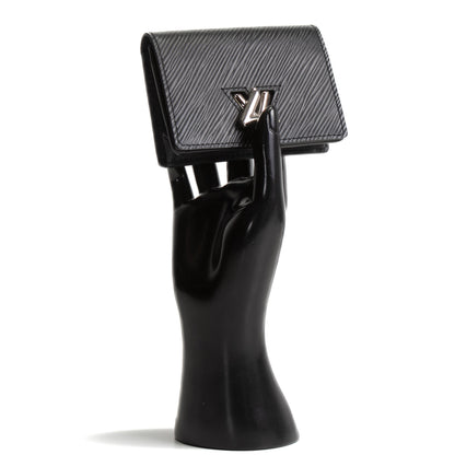 LOUIS VUITTON Twist Multicartes Card Case Epi Leather - Black