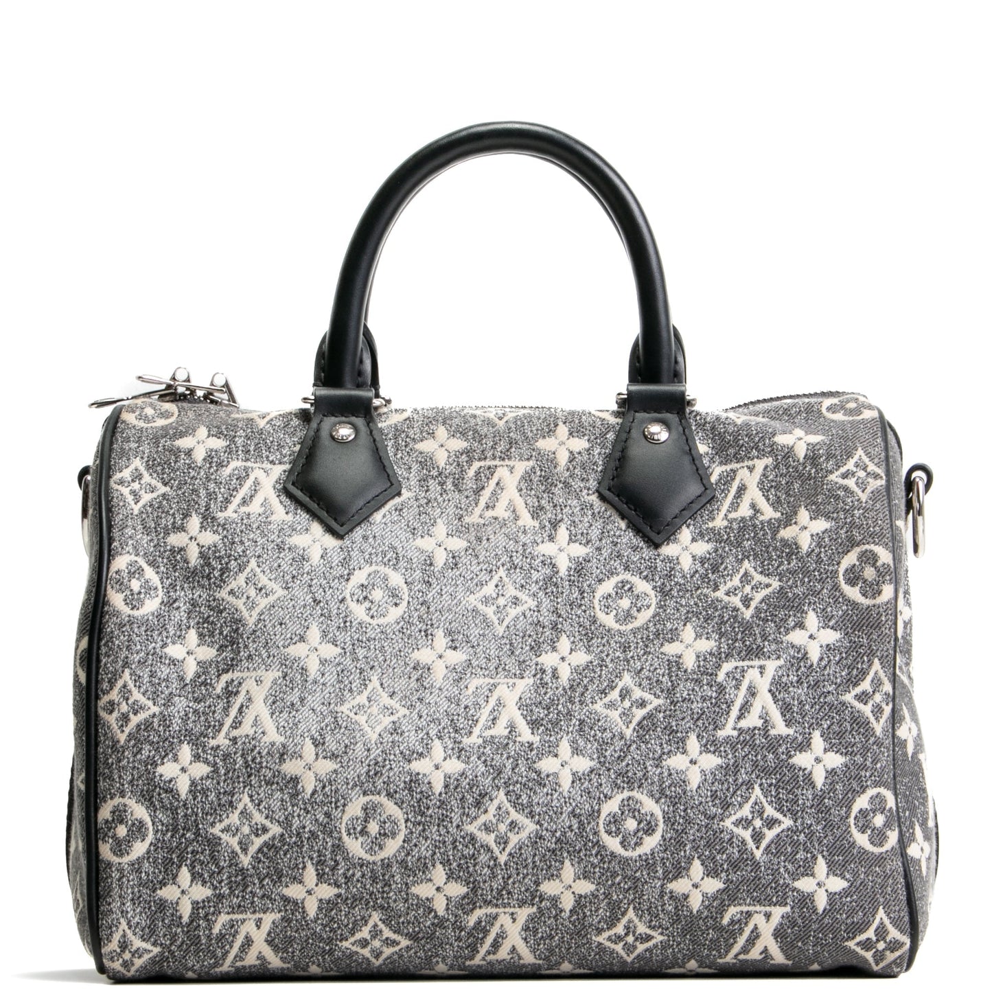 LOUIS VUITTON Monogram Jacquard Denim Speedy Bandouliere 25 - Dark Gray