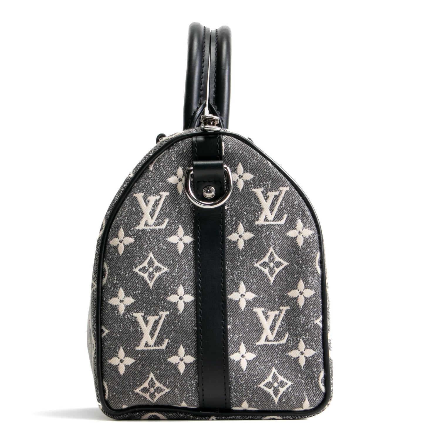 LOUIS VUITTON Monogram Jacquard Denim Speedy Bandouliere 25 - Dark Gray