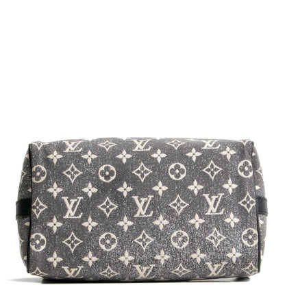 LOUIS VUITTON Monogram Jacquard Denim Speedy Bandouliere 25 - Dark Gray