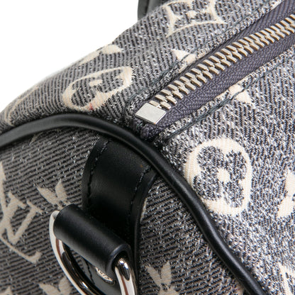 LOUIS VUITTON Monogram Jacquard Denim Speedy Bandouliere 25 - Dark Gray