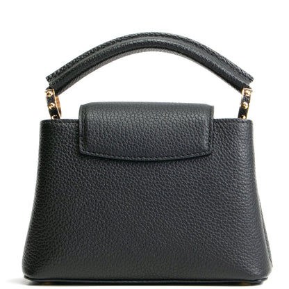 LOUIS VUITTON Taurillon Leather Capucines Mini - Black
