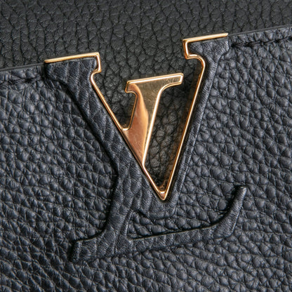 LOUIS VUITTON Taurillon Leather Capucines Mini - Black