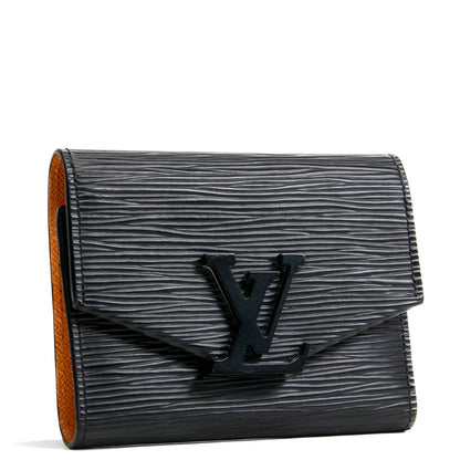 Louis Vuitton Epi Grenelle Compact Wallet Black