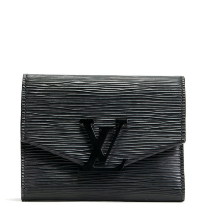 Louis Vuitton Epi Grenelle Compact Wallet Black