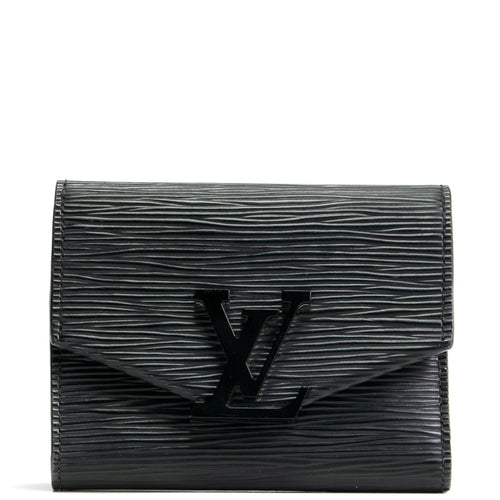 Louis Vuitton Epi Grenelle Compact Wallet Black