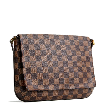 LOUIS VUITTON Musette Tango Damier Ebene - Vintage
