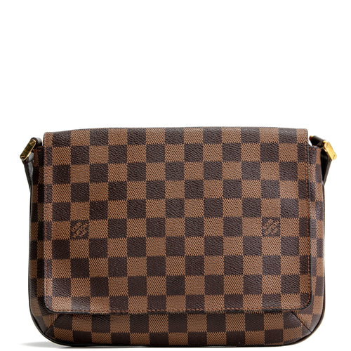 LOUIS VUITTON Musette Tango Damier Ebene - Vintage