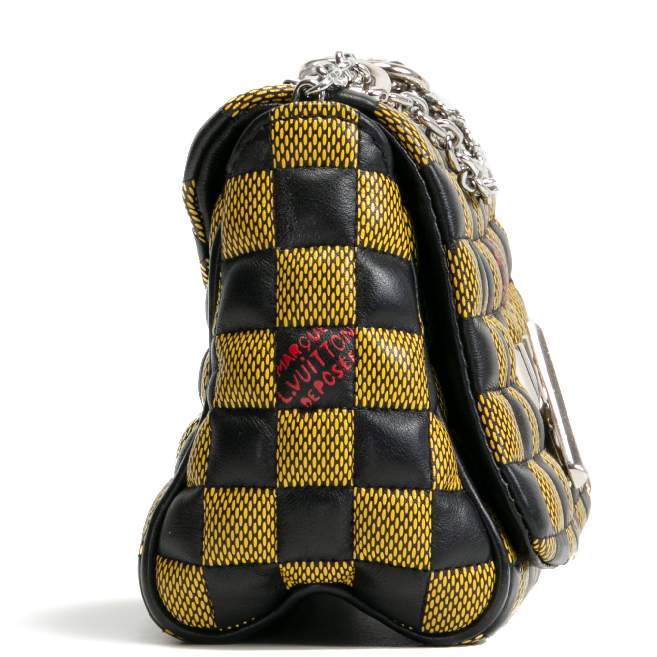 LOUIS VUITTON Limited Edition Damier Quilted Twist BB- Yellow/Black
