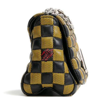 LOUIS VUITTON Limited Edition Damier Quilted Twist BB- Yellow/Black