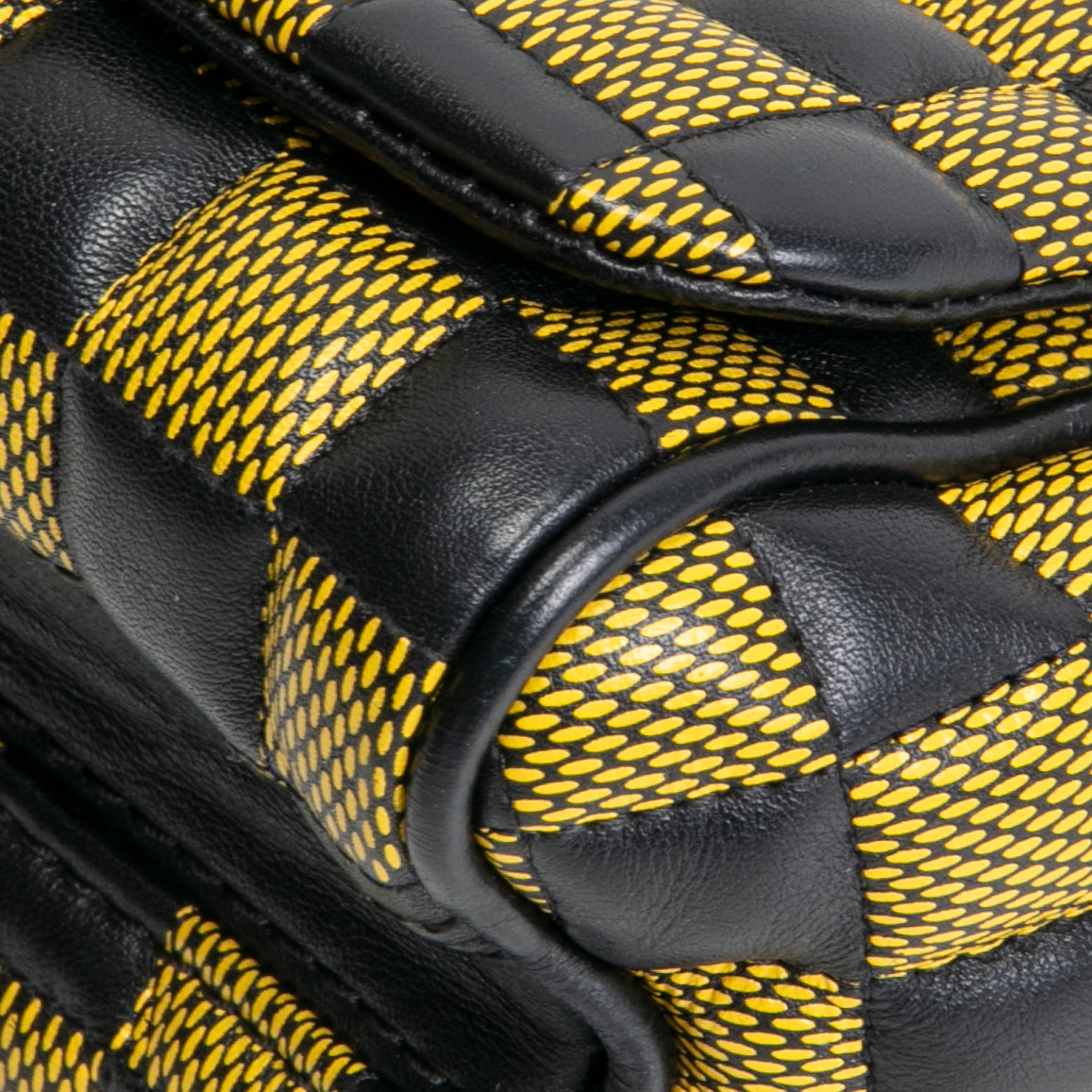 LOUIS VUITTON Limited Edition Damier Quilted Twist BB- Yellow/Black