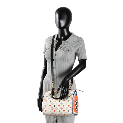 Louis Vuitton Limited Edition Monogram Game On Speedy Bandouliere 25